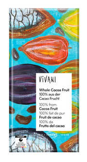 Vivani Chocolade puur whole cacao fruit bio 80.00 Gram