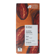 Vivani Chocolade puur 60% dadel gezoet bio 80.00 Gram