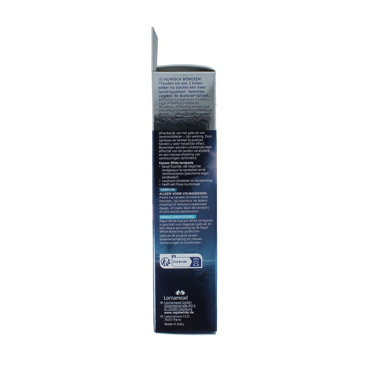 Rapid White Express white tandpasta 75.00 Milliliter