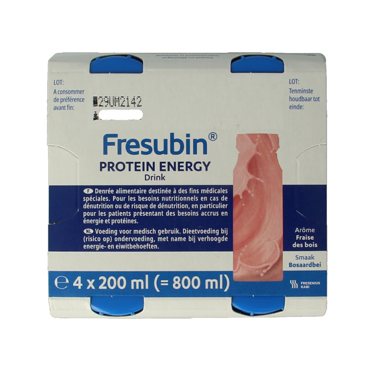 Fresubin Protein bosaardbei 200ml 4.00 Stuks