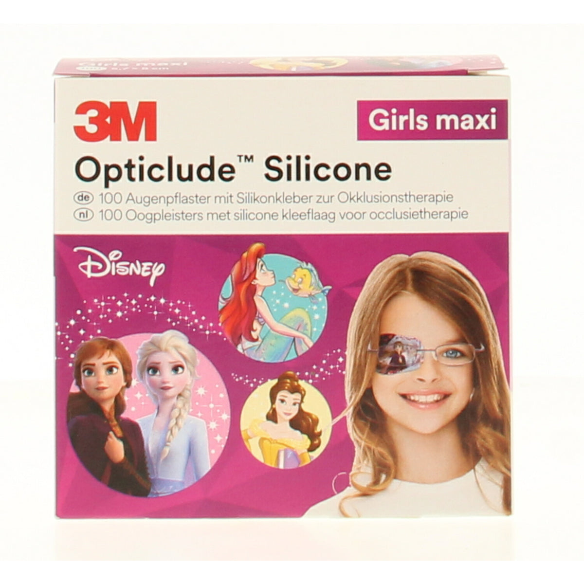 Opticlude Oogpleister siliconen maxi girl 100.00 Stuks