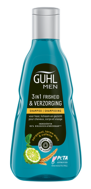 Guhl Man 3-in-1 frisheid & verzorging shampoo  250.00 Milliliter