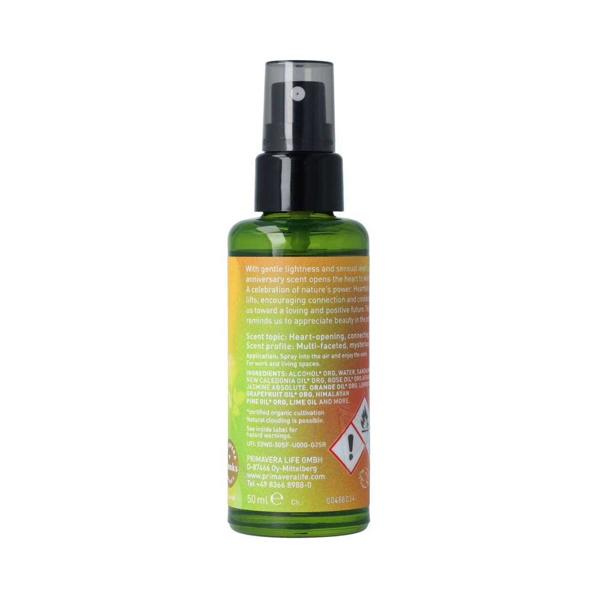 Primavera Heart-felt roomspray 50.00 Milliliter