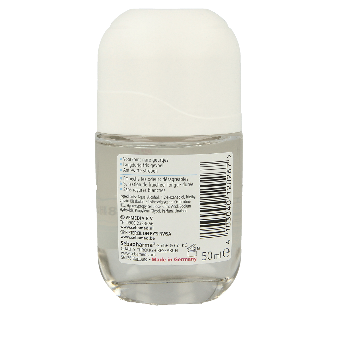 Sebamed Deodorant roller neutraal 50.00 Milliliter