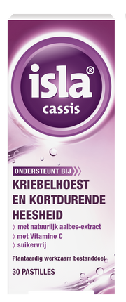 Isla Cassis keelpastille 30.00 Pastilles