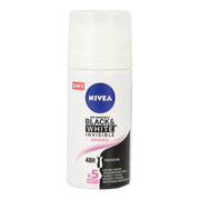 Nivea Deodorant spray black & white invisible  mini 35.00 Milliliter