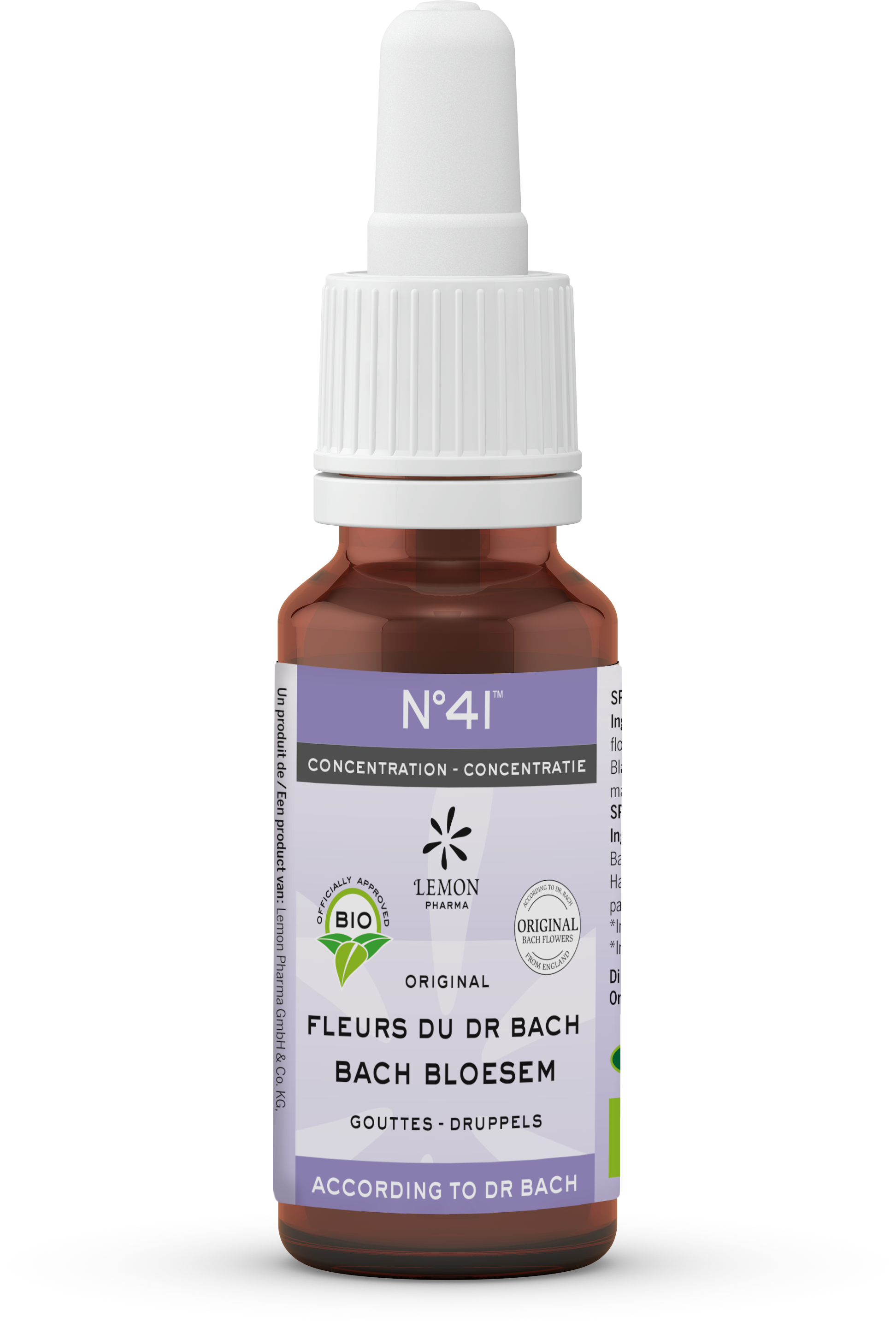 Bach Bloesem Bach bloesems mengeling 41 concentratie bio  20.00 Milliliter