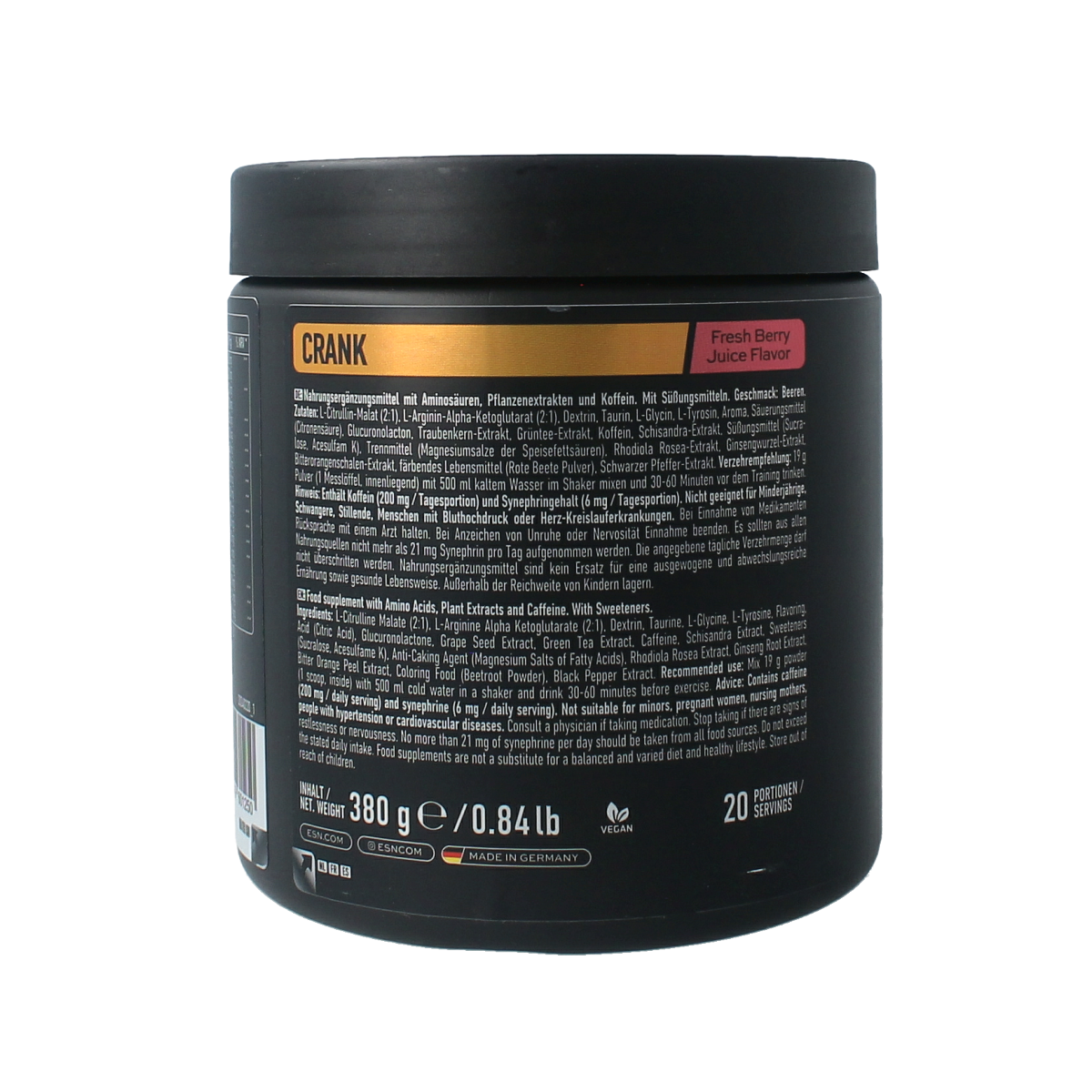 ESN Crank fresh berry juice 380.00 Gram