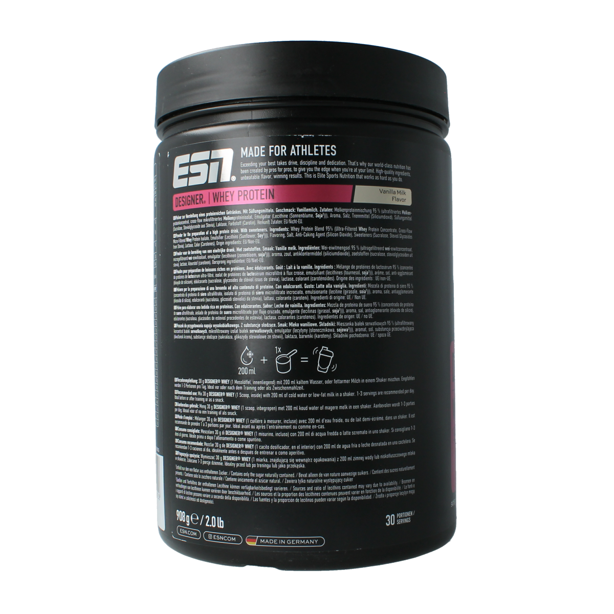ESN Designer whey vanilla milk 908.00 Gram