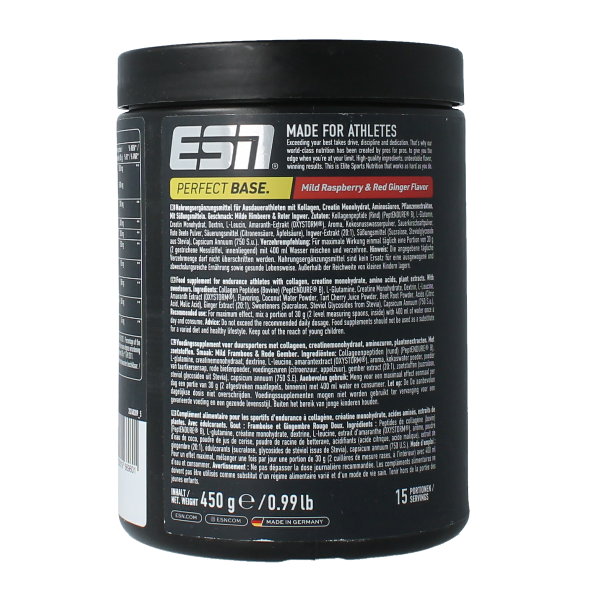 ESN Perfect base mild raspberry red ginger 450.00 Gram