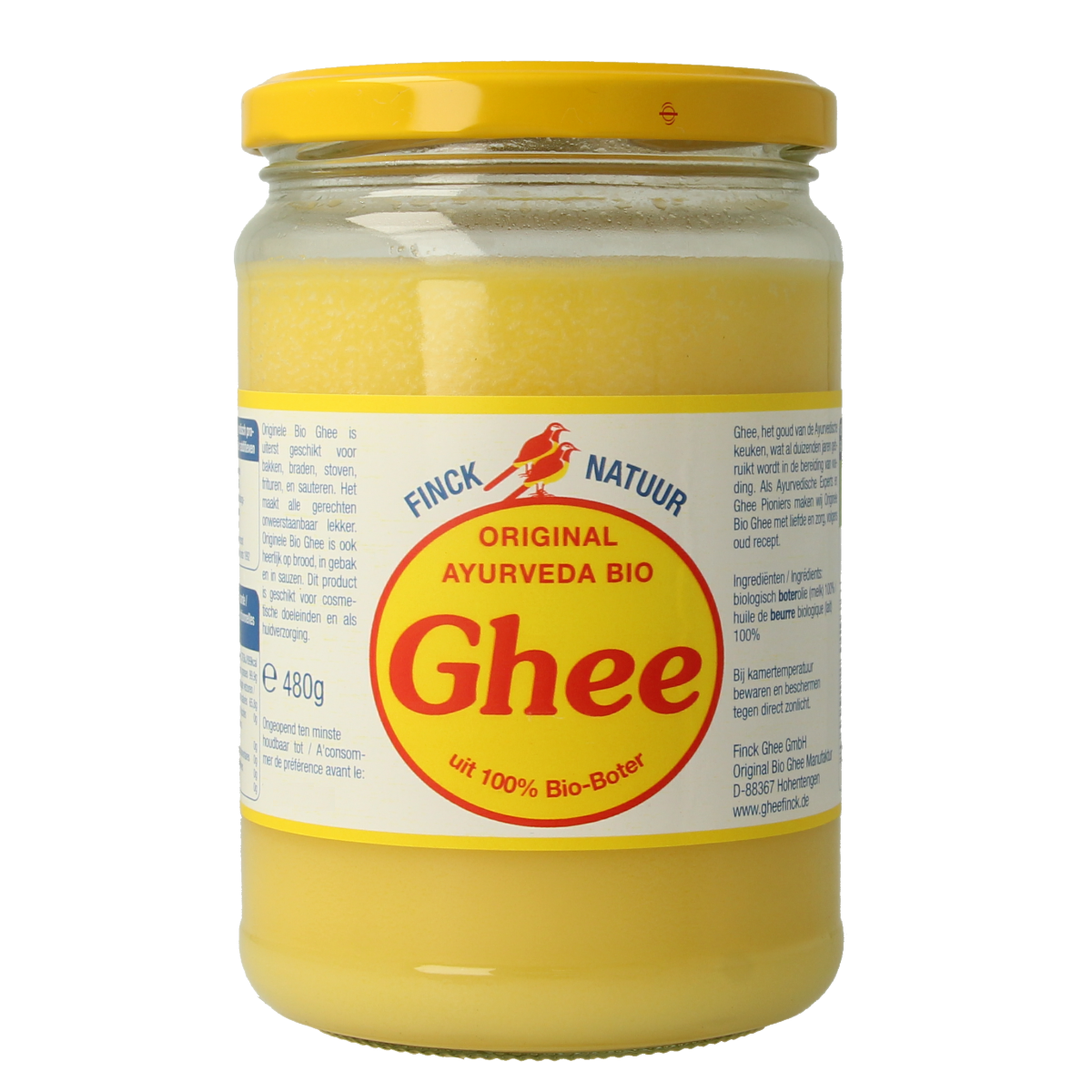 Ghee Finck naturkost geklaarde boter bio 480.00 Gram