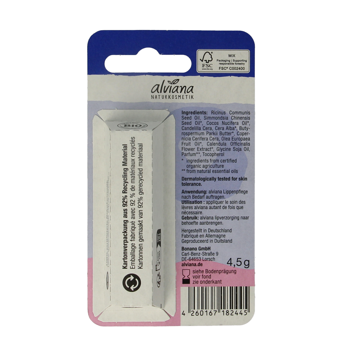 Alviana Lipverzorging classic 4.50 Gram