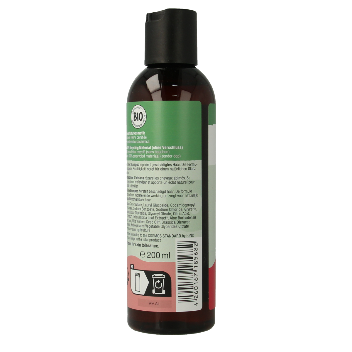 Alviana Shampoo hydrate en shine voor beschadigd haar 200.00 Milliliter