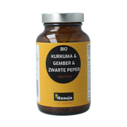 Hanoju Kurkuma + gember + piperine 500mg 150.00 Tabletten