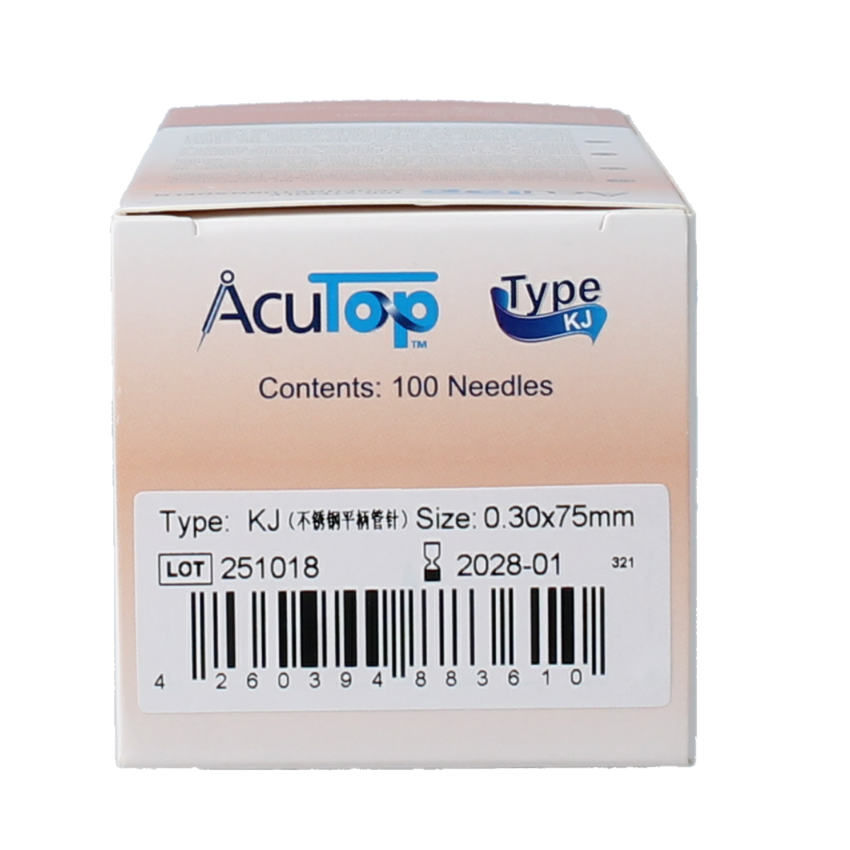 AcuTop KJ-T dry needle naald 0.30 x 75mm 100.00 Stuks