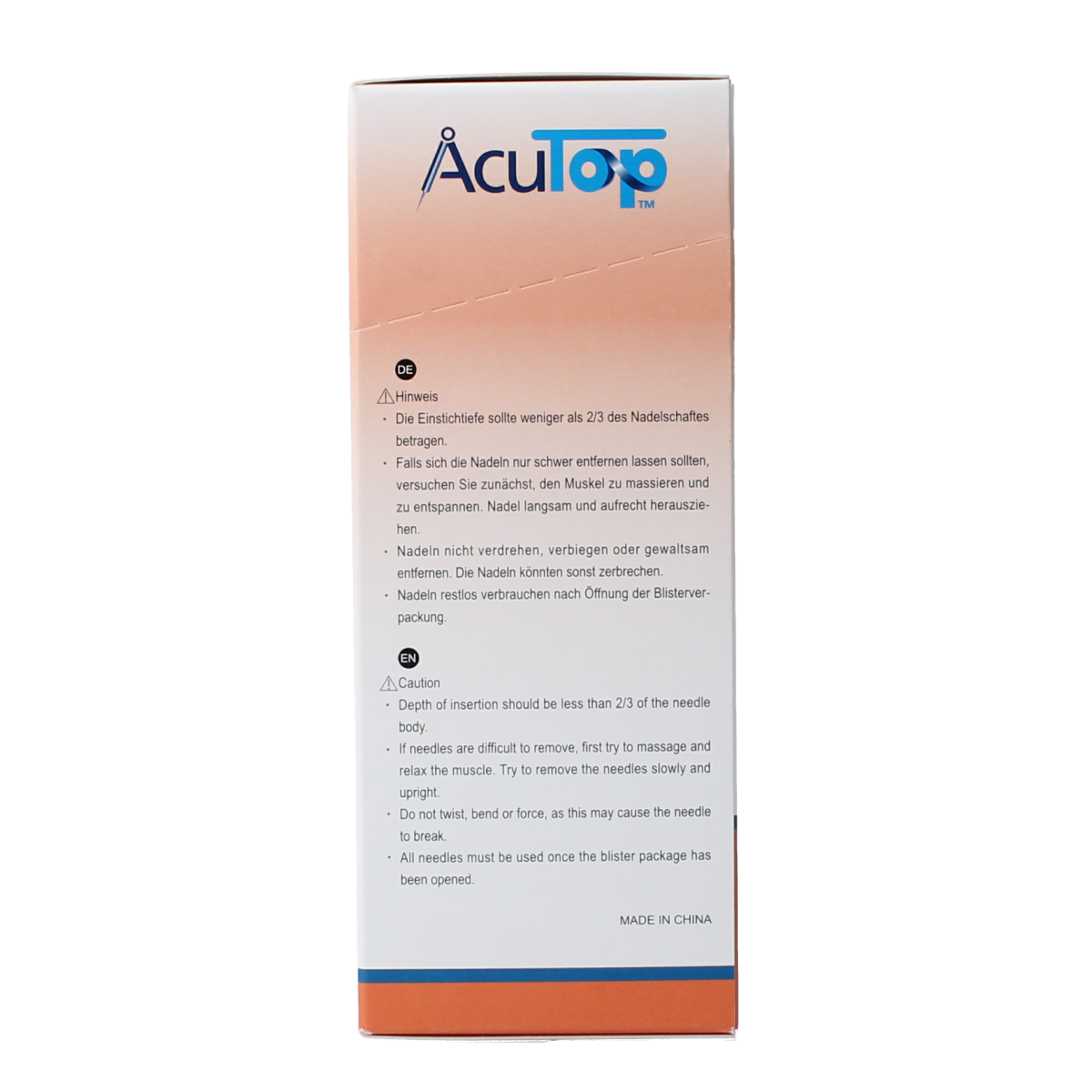 AcuTop KJ-T dry needle naald 0.30 x 75mm 100.00 Stuks