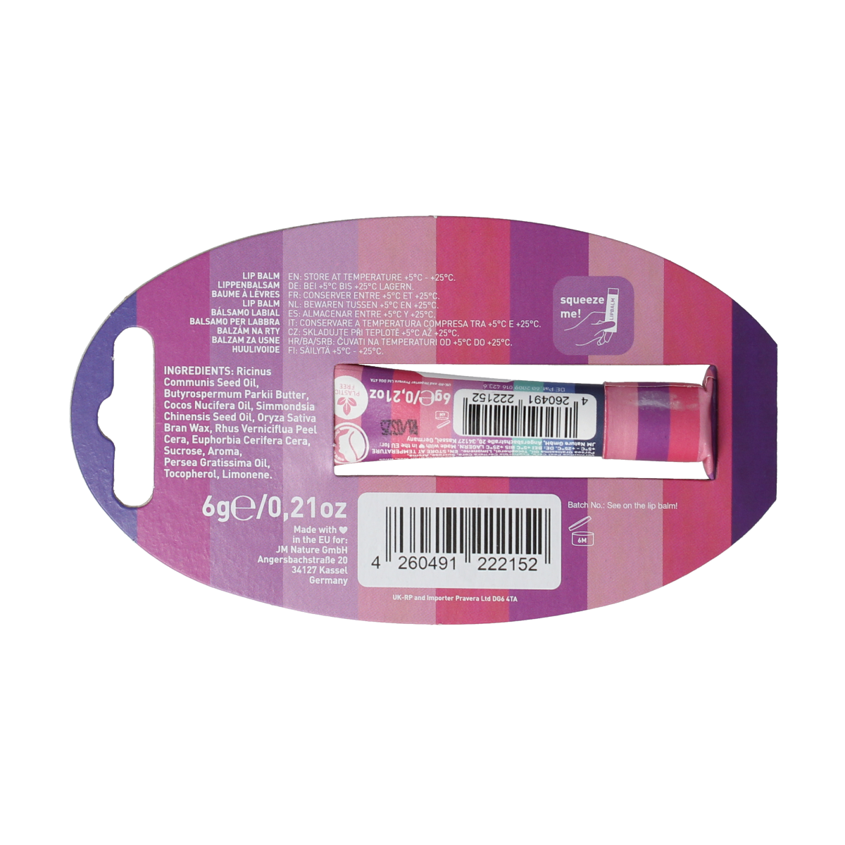Ben & Anna Lipbalm raspberry 9.00 Gram