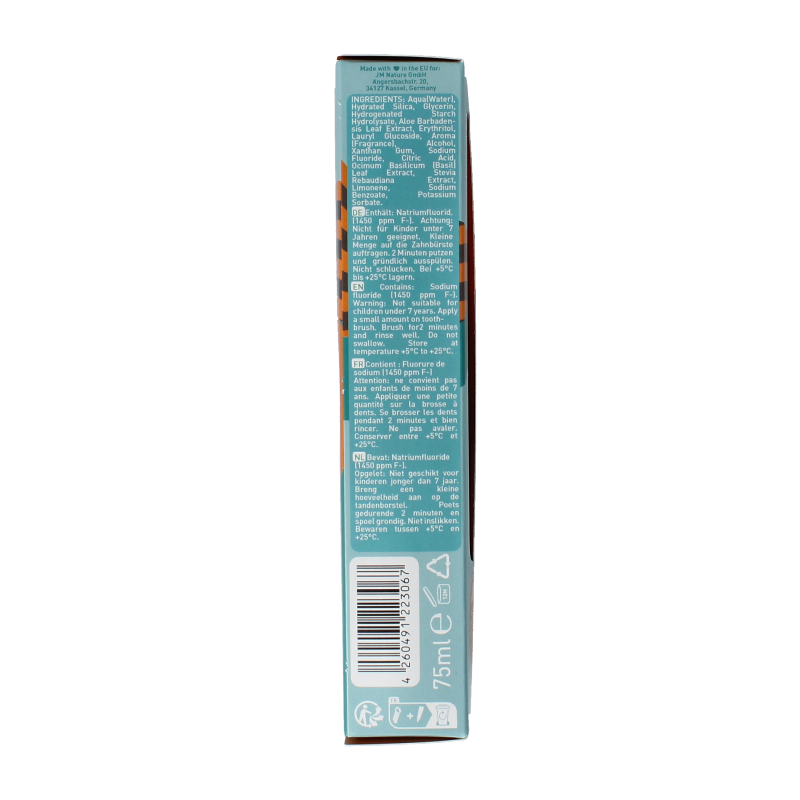 Ben & Anna Toothpaste smile cinnamon orange 75 Milliliter
