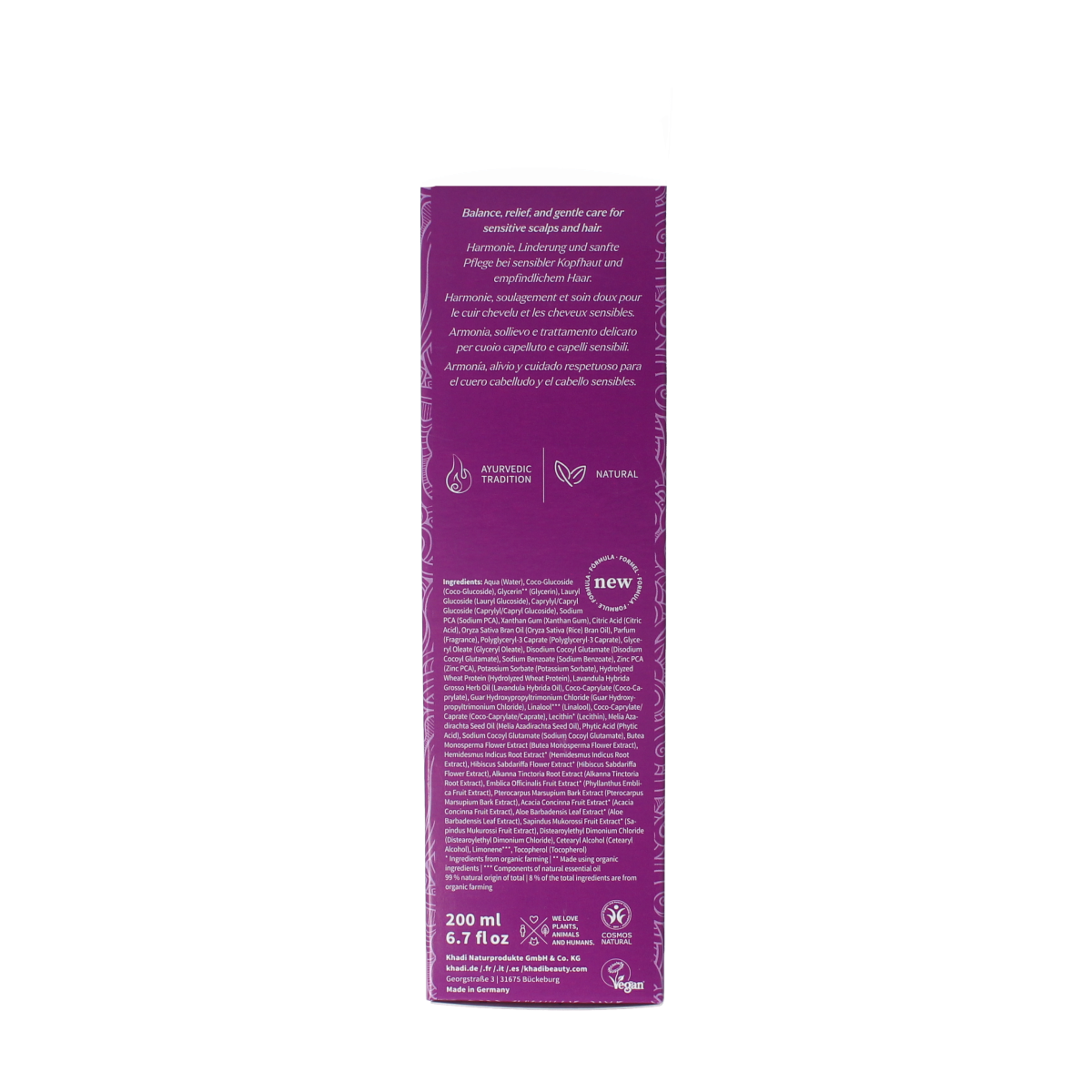 Khadi Shampoo elixer lavender sensitive 200.00 Milliliter