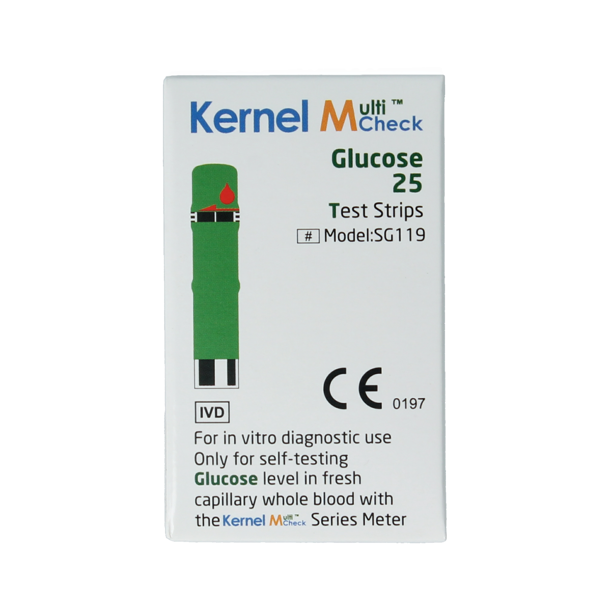 Testjezelf Multicheck glucose teststrips 25.00 Stuks