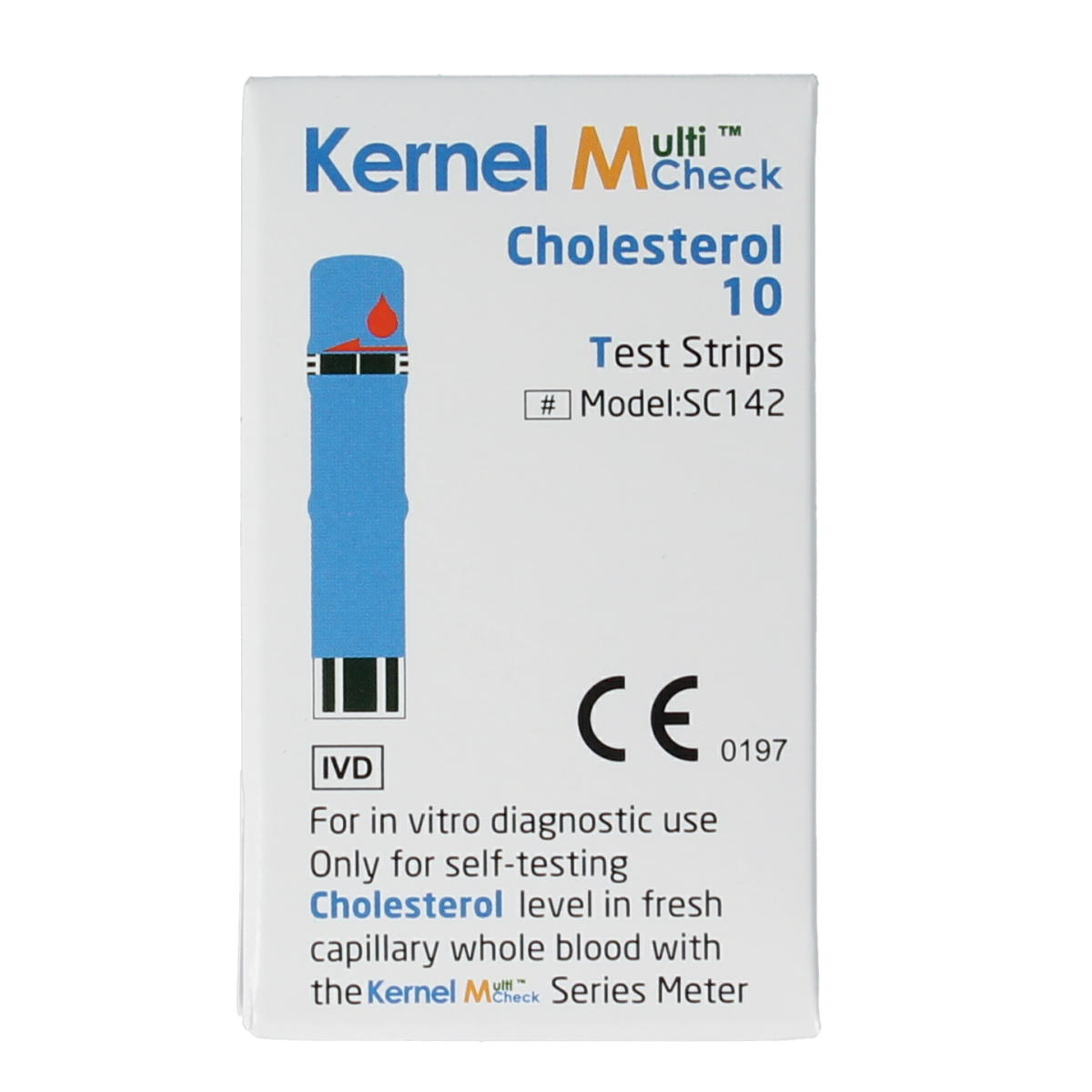 Testjezelf Multicheck cholesterol teststrips 10.00 Stuks