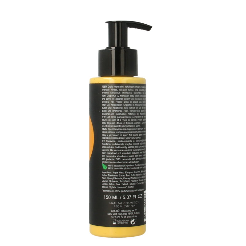 Joik Bodylotion grapefruit & mandarin 150 Milliliter