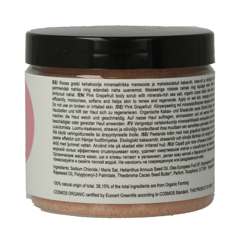 Joik Organics Pink grapefruit sea salt scrub vegan 240 Gram