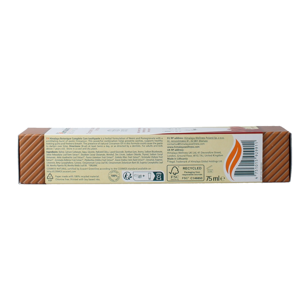 Himalaya Tandpasta botanique complete care kaneel 75.00 Gram