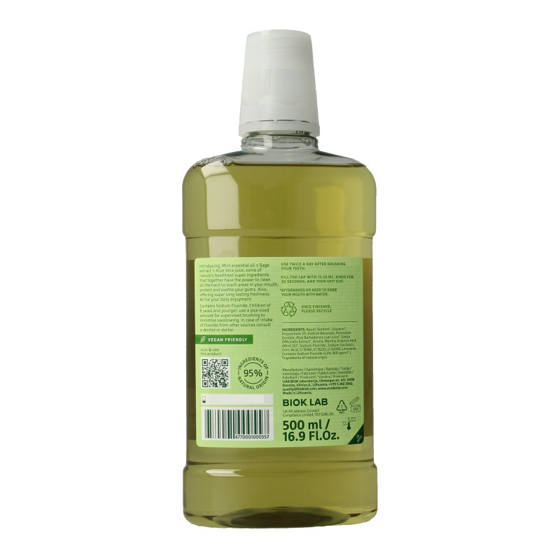 Ecodenta Mondwater multifunctioneel 500 Milliliter