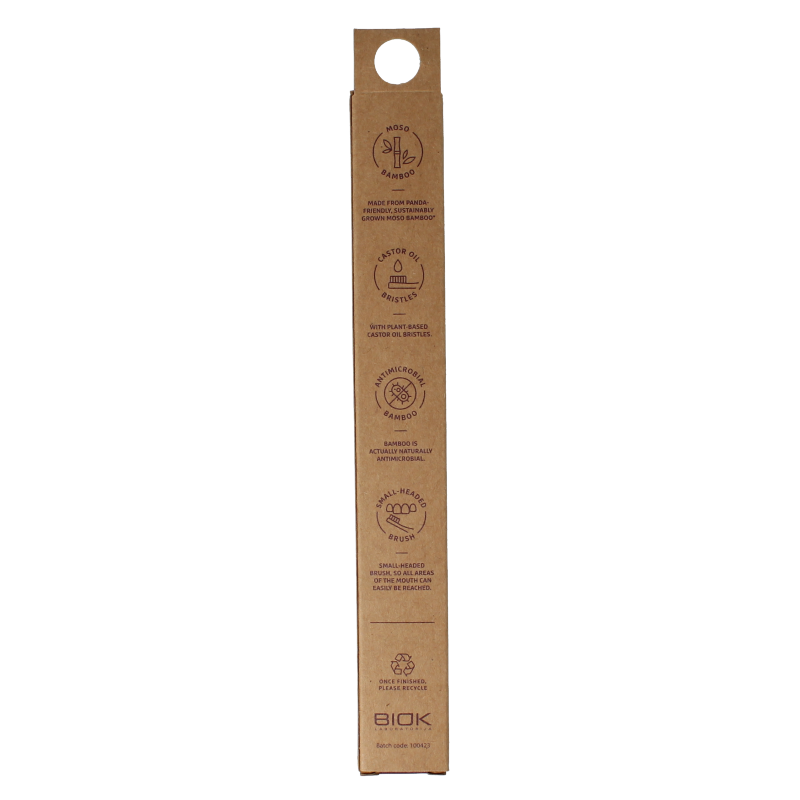Ecodenta Tandenborstel bamboo medium 1 Stuks
