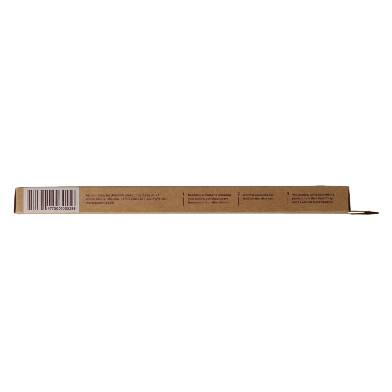 Ecodenta Tandenborstel bamboo medium 1 Stuks