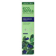 Ecodenta Tandpasta fresh breath bosbessenextr green line 100.00 Milliliter