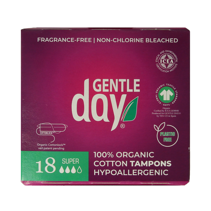 Gentle Day Tampon super 18 Stuks