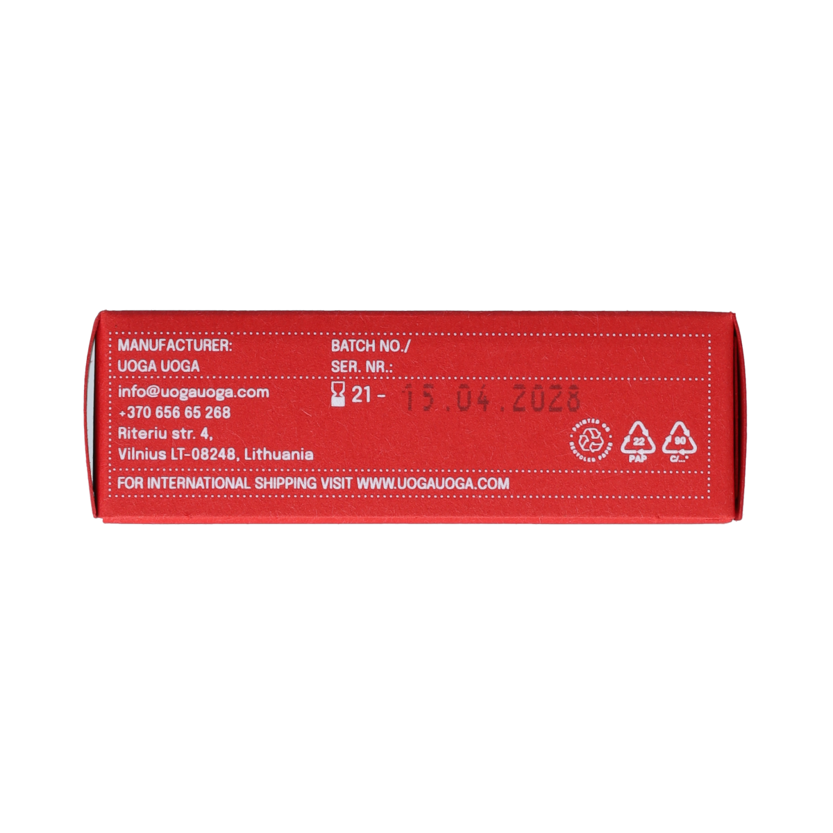 Uoga Uoga Lipbalm matchaberry Extra  4.00 Gram
