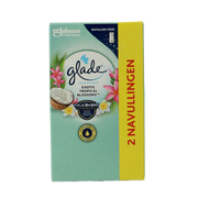 Glade Touch & fresh navul duo exotic tropical blossoms 2.00 Stuks