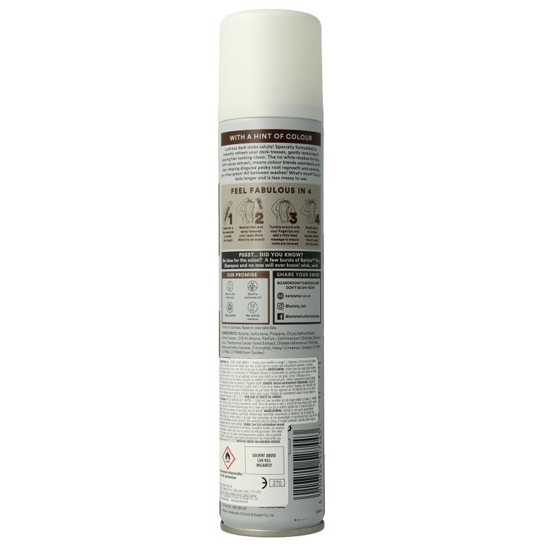 Batiste Droogshampoo divine brunette 200 Milliliter