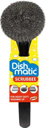 Dishmatic  Scrubbee staalborstel 1.00 Stuks