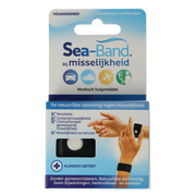 Sea Band Polsband volwassenen zwart 1.00 Paar