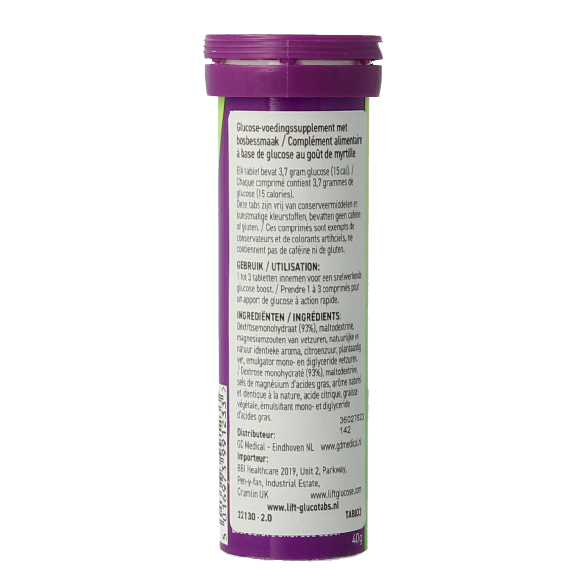 Lift Blueberry burst glucose 10.00 Tabletten