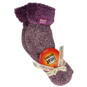 Heat Holders Ladies lounge socks maat  4-8 (37-42) lila mauve/c 1.00 Paar