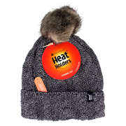 Heat Holders Ladies turnover cable hat with pom pom navy 1.00 Stuks