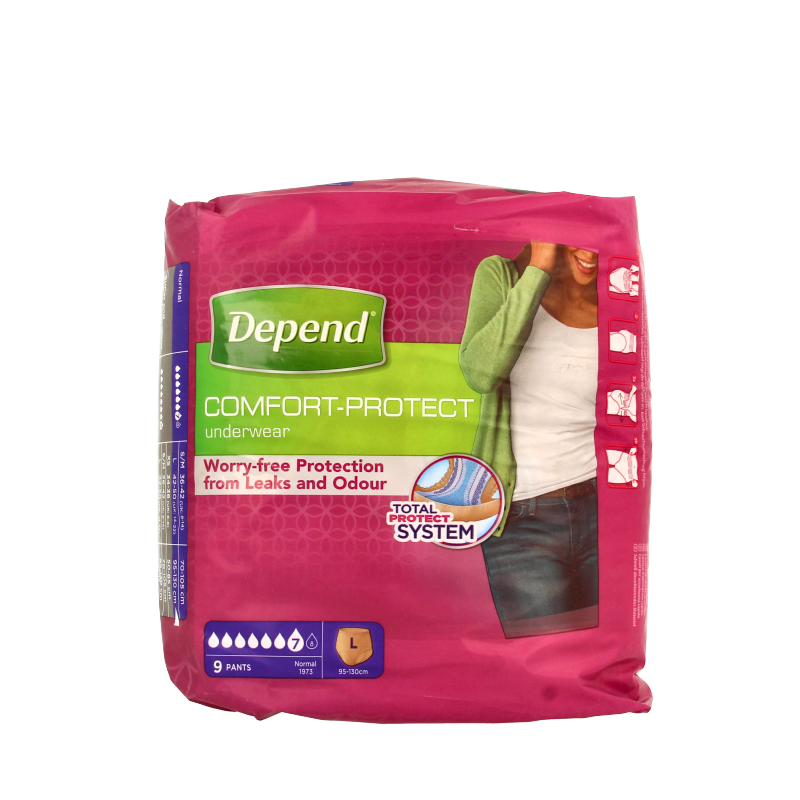 Depend Pants normal maat L 9 Stuks