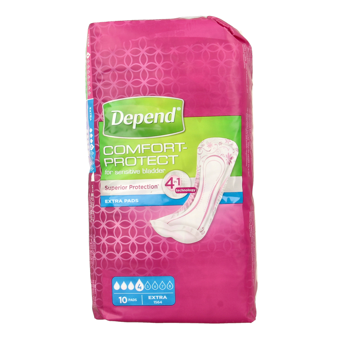 Depend Extra 4-in-1 10.00 Stuks