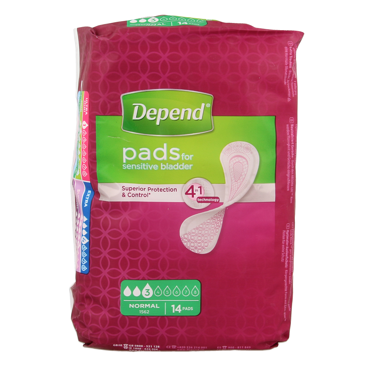 Depend Verband normaal 14.00 Stuks