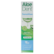 Aloe Dent Tandpasta aloe vera sensitive fluor free 100.00 Milliliter