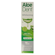 Aloe Dent Tandpasta aloe vera whitening fluor free 100.00 Milliliter