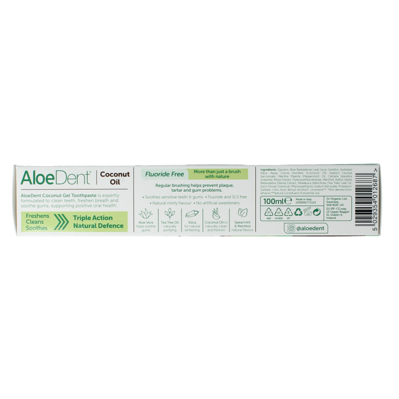 Aloe Dent Tandpasta coconut 100 Milliliter