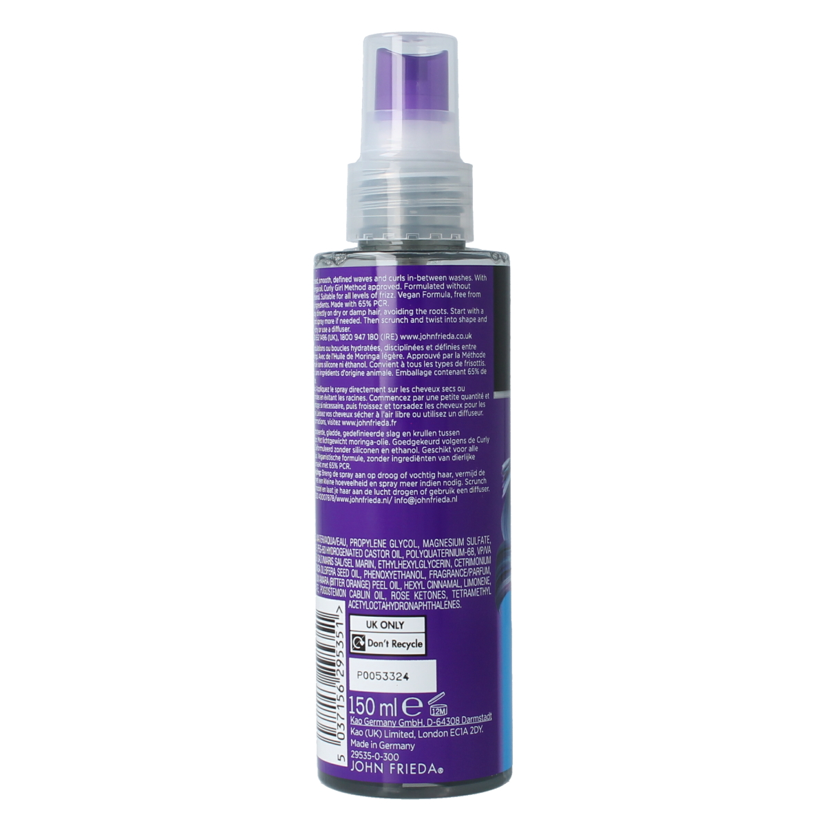 John Frieda Dream curls oil infused revitalising spray 150.00 Milliliter
