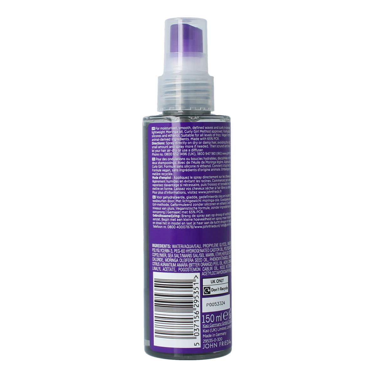 John Frieda Dream curls oil infused revitalising spray 150.00 Milliliter