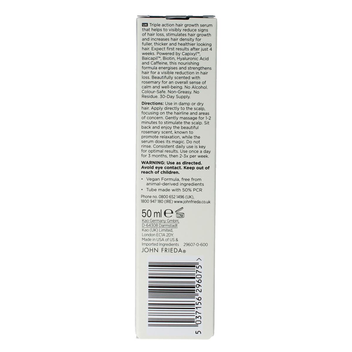 John Frieda Profiller+ hair density scalp serum 50.00 Milliliter